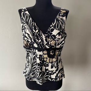 NWOT Silk Floral Tank